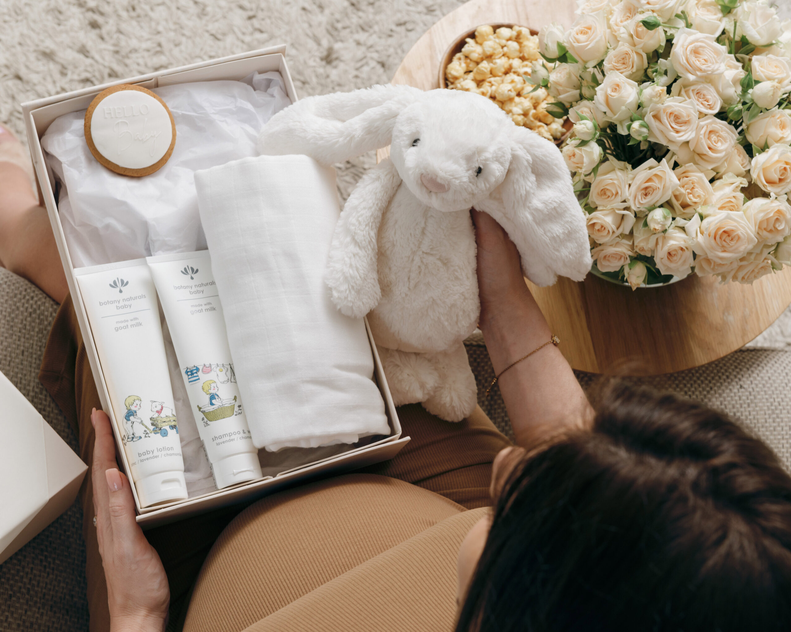 Gourmet Basket Pitter Patter Baby Hamper Gift Hampers Baby Bunting AU