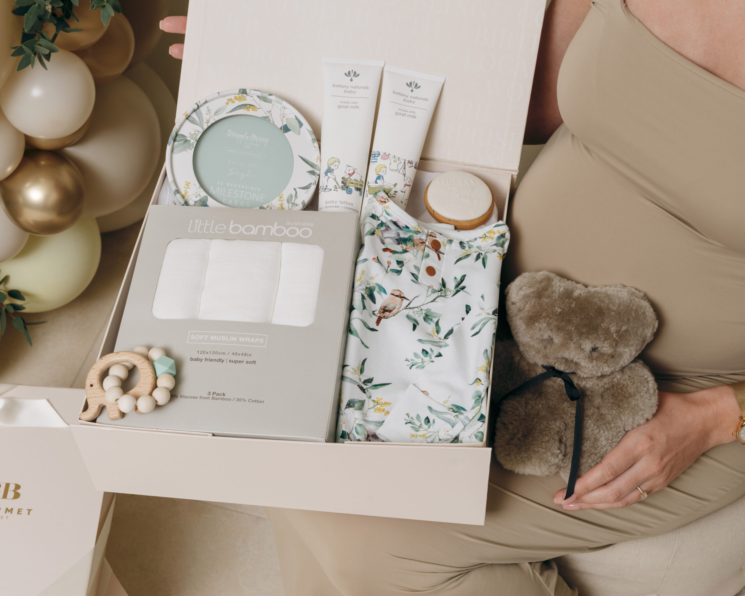 Gourmet Basket Trendy Little Baby Hamper Gift Hampers Baby Bunting AU