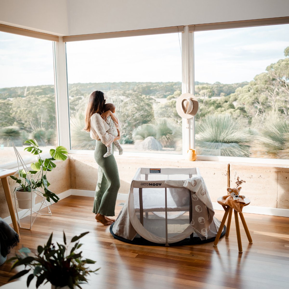 Aeromoov Travel Cot Bundle Sand Cots Baby Bunting AU