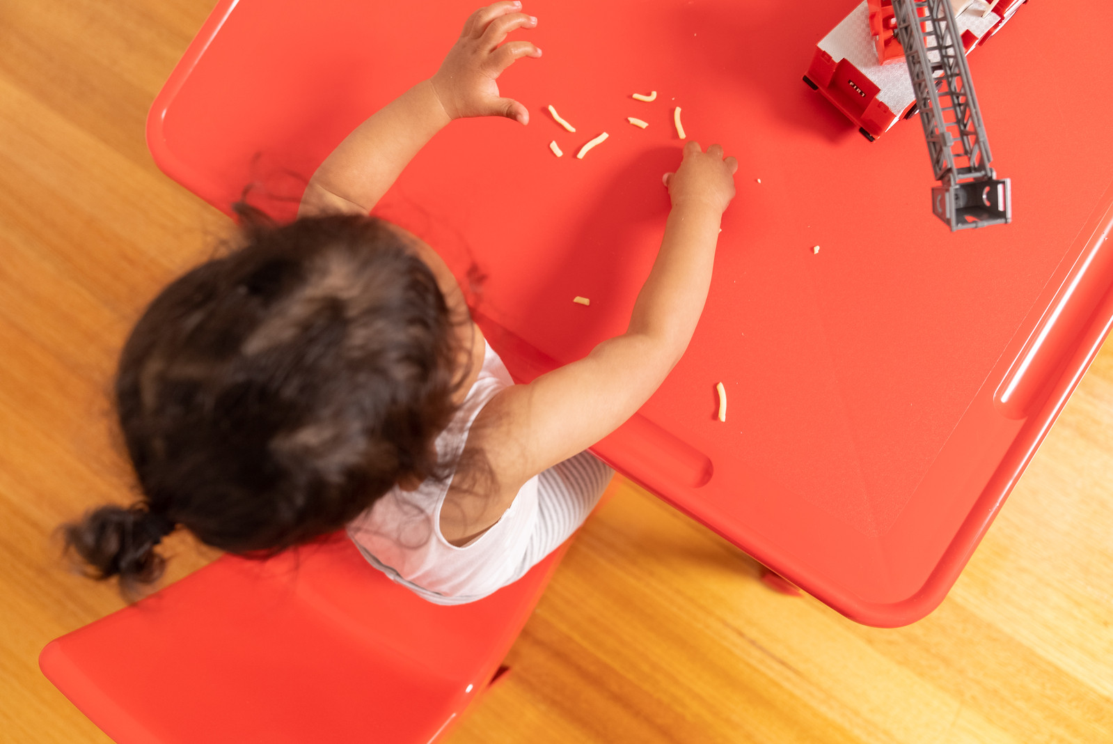 Tuff Play Table Kids Plastic Furniture Fire Engine Red Kids Play