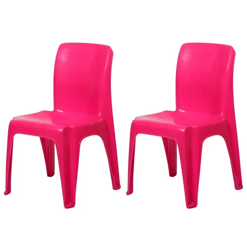 Tuff Play Kids Chair Plastic Furniture Fairy Floss Pink Pack