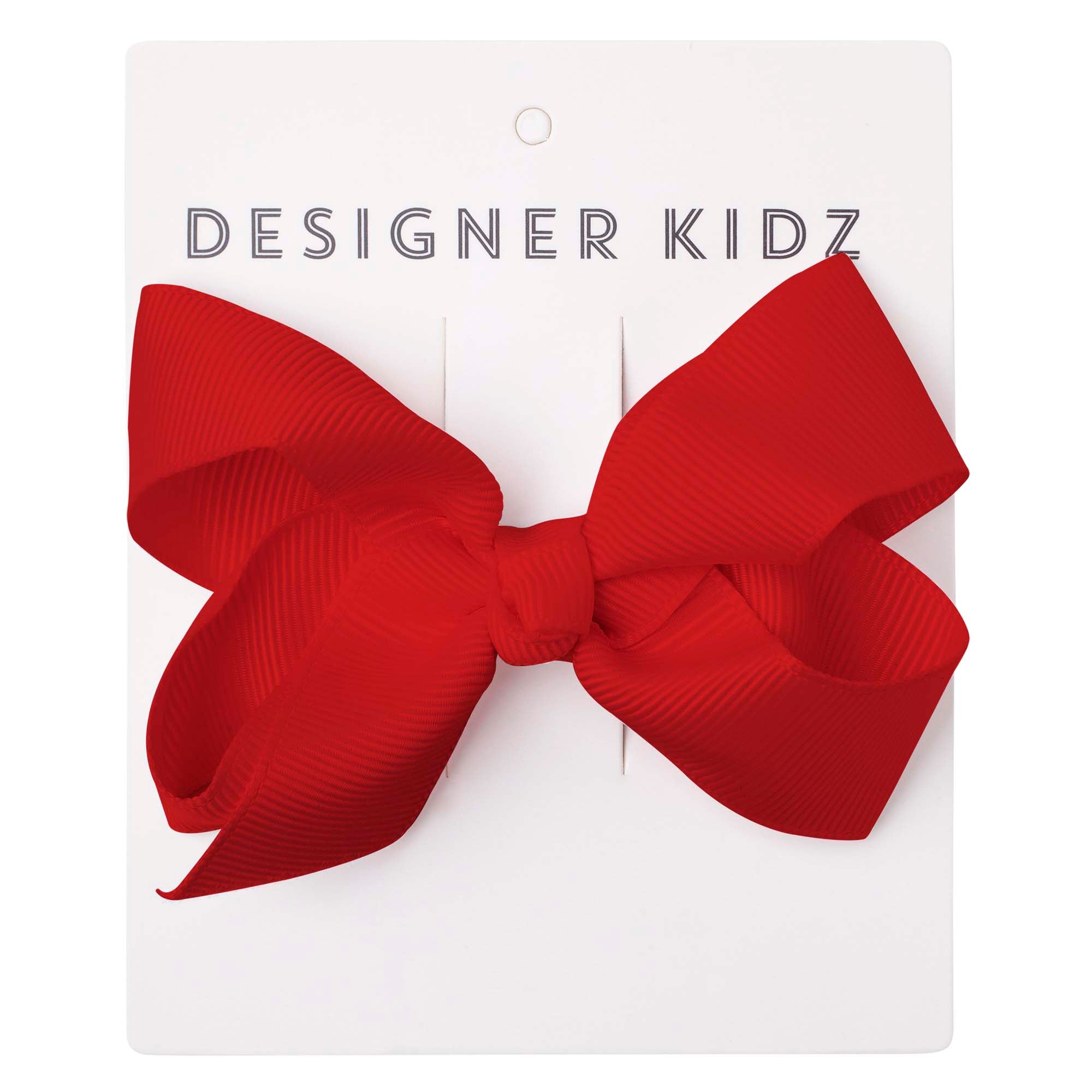 Designer Kidz Bow Hair Clip Red Baby Hair Clips Baby Bunting AU