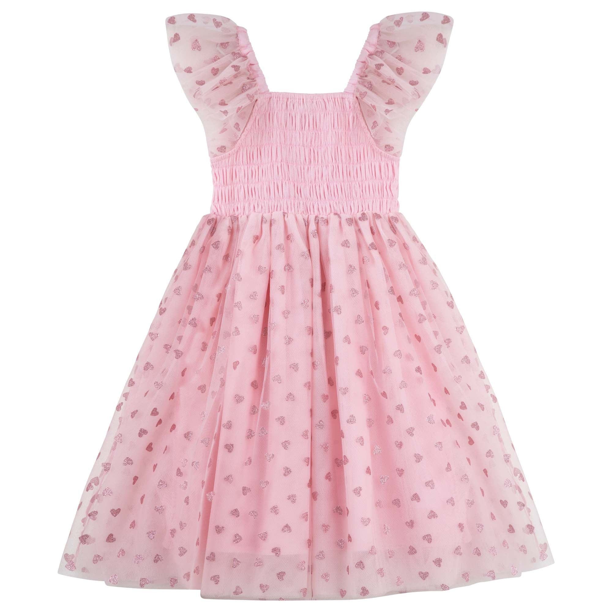 Designer Kidz From The Heart Tulle Dress - Pink | Baby Bunting AU