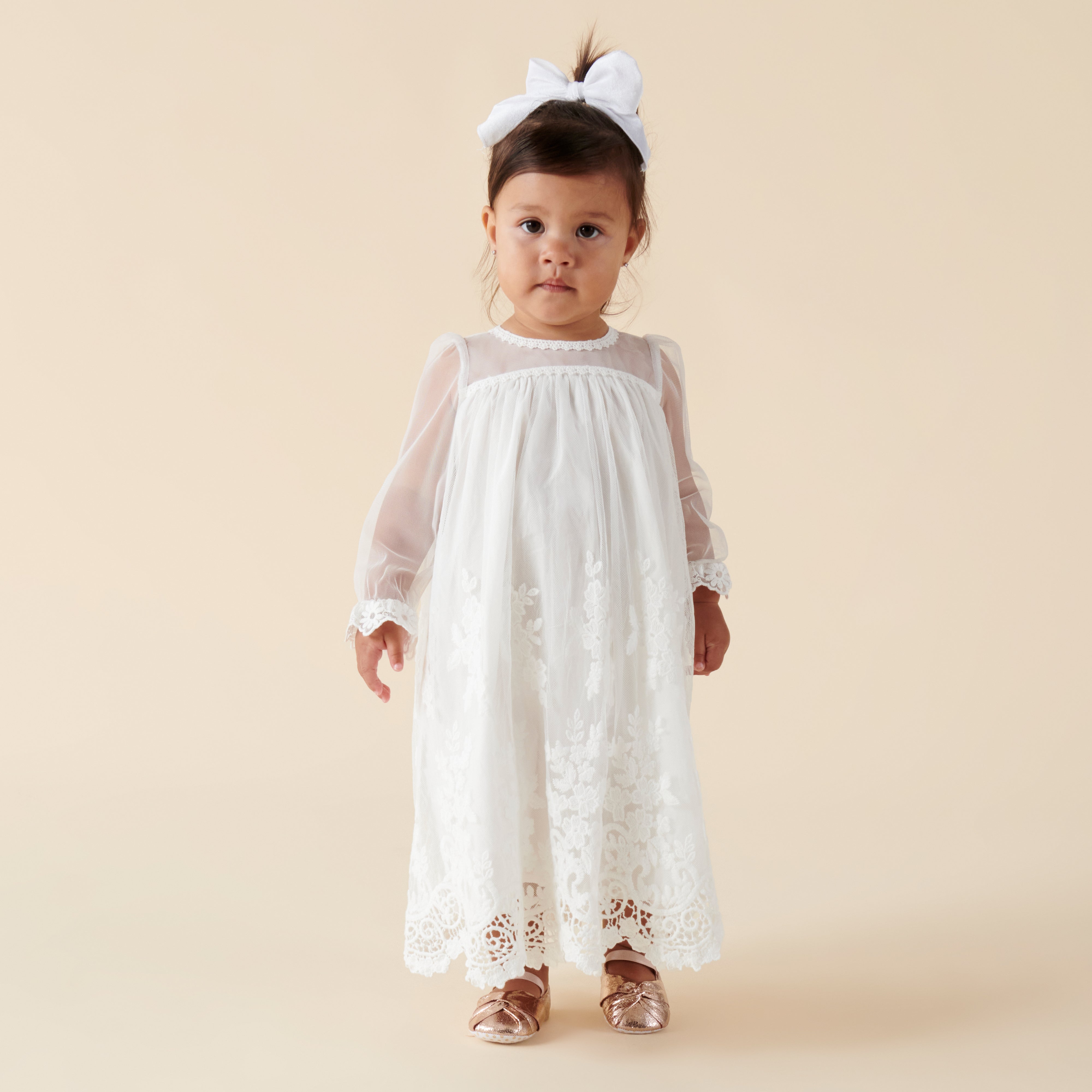 Rowan Linen Gown & Bonnet – Baby Beau and Belle