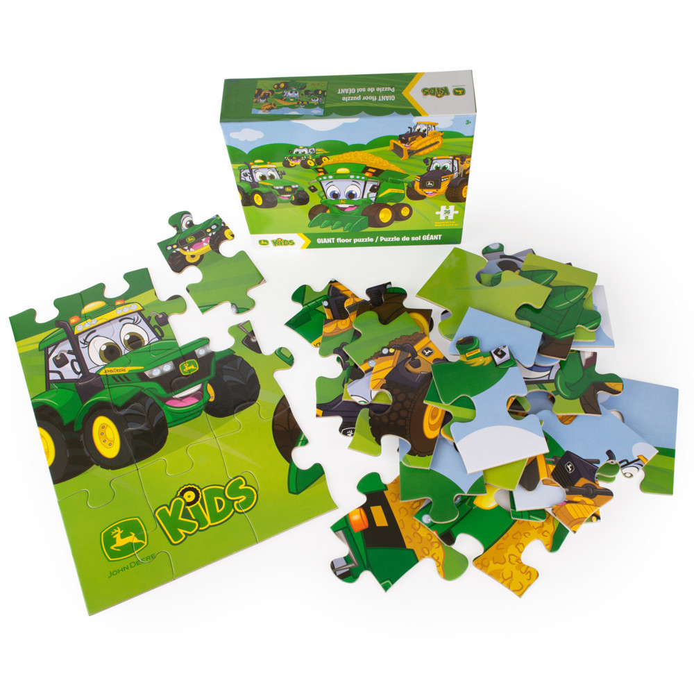 John Deere Kids Giant Fun Tractor/Farm Jigsaw Floor Puzzle - 36pcs ...