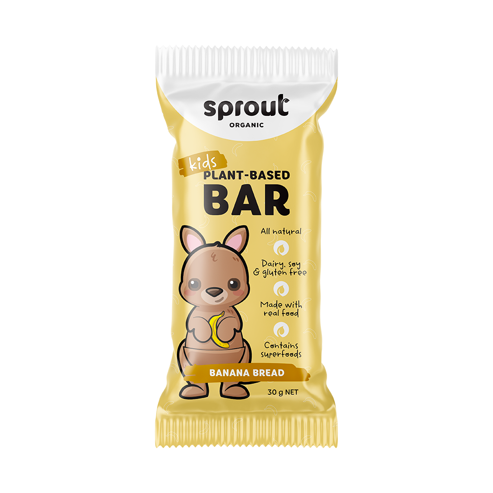 Sprout Organic Snack Bars 12 bars x 30g Banana Bread Baby Bunting AU