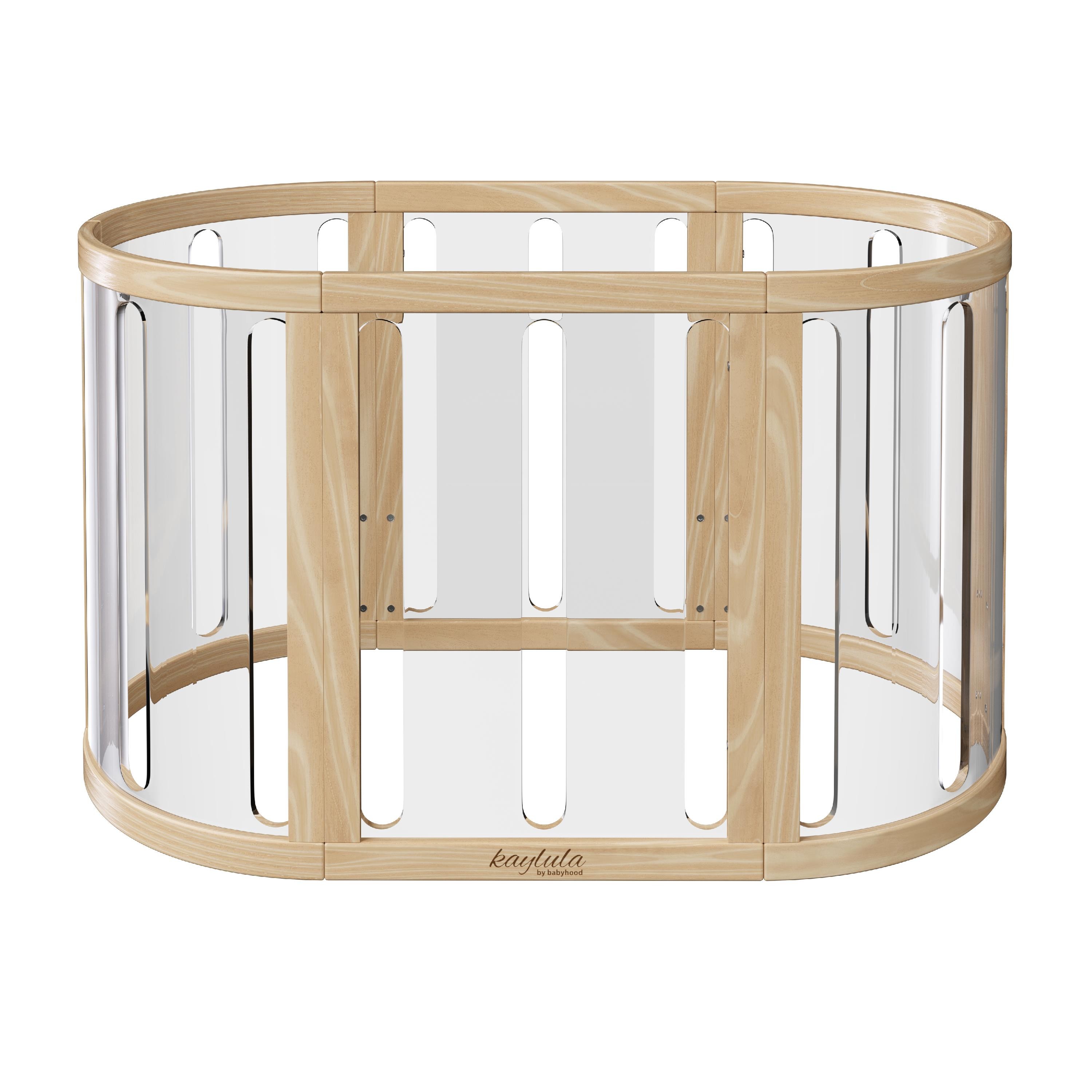 Babyhood Kaylula Sova Cot Clear Package Beech Cots Baby Bunting AU