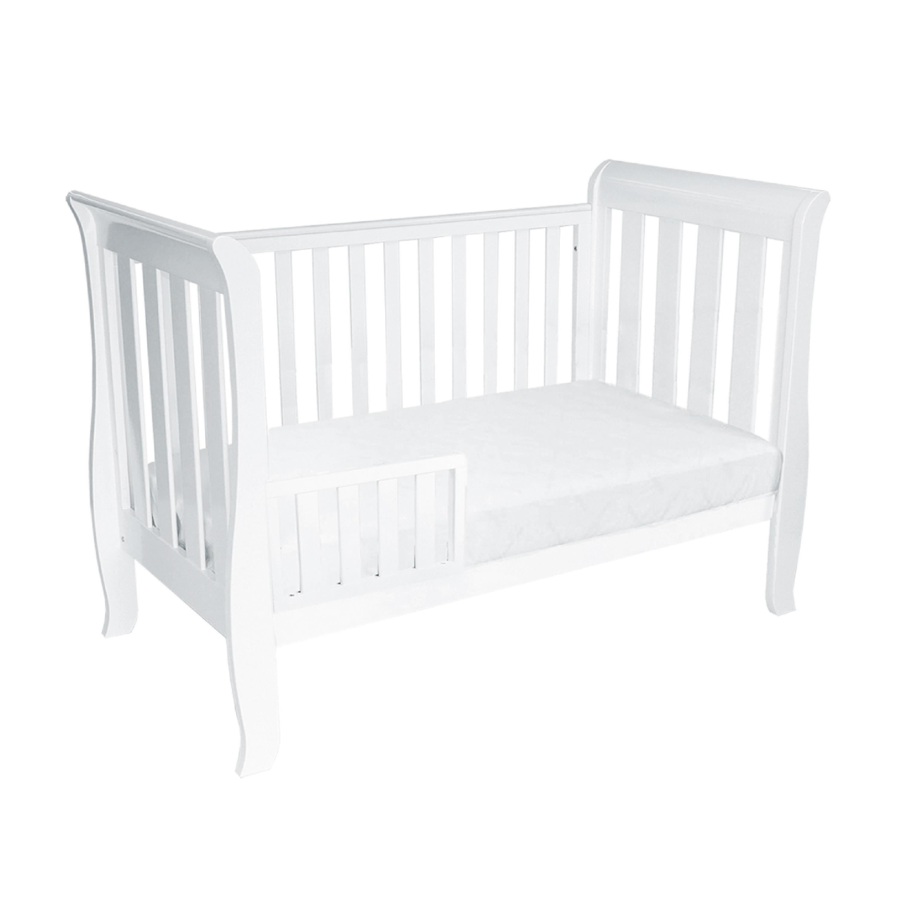 White sleigh hot sale cot package