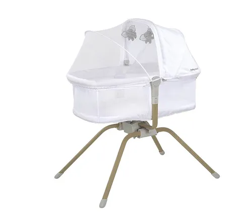 Babyhood Rocking Travel Bassinet White Baby Bunting AU