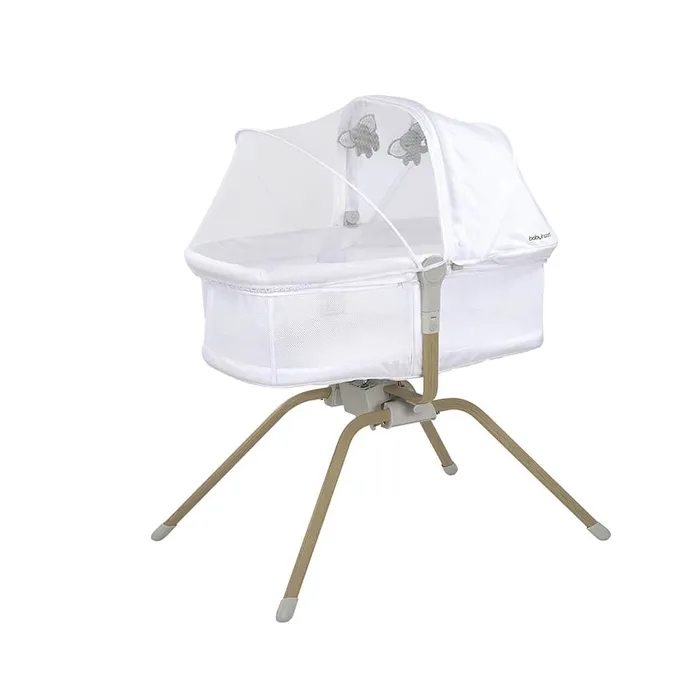 Babyhood Rocking Travel Bassinet - White