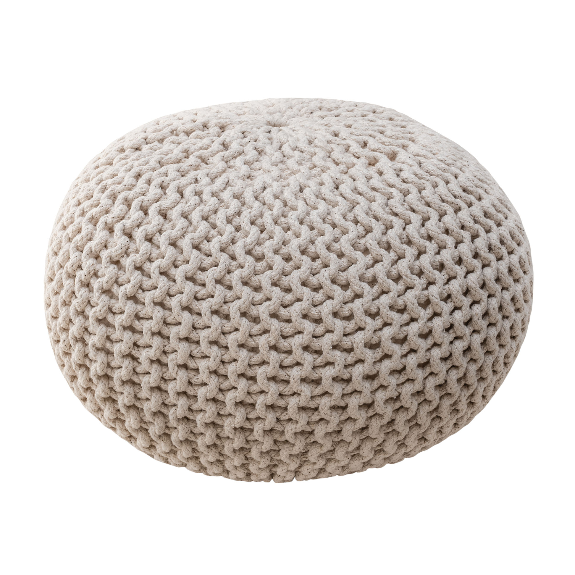 Wool Mini Twist Pouf