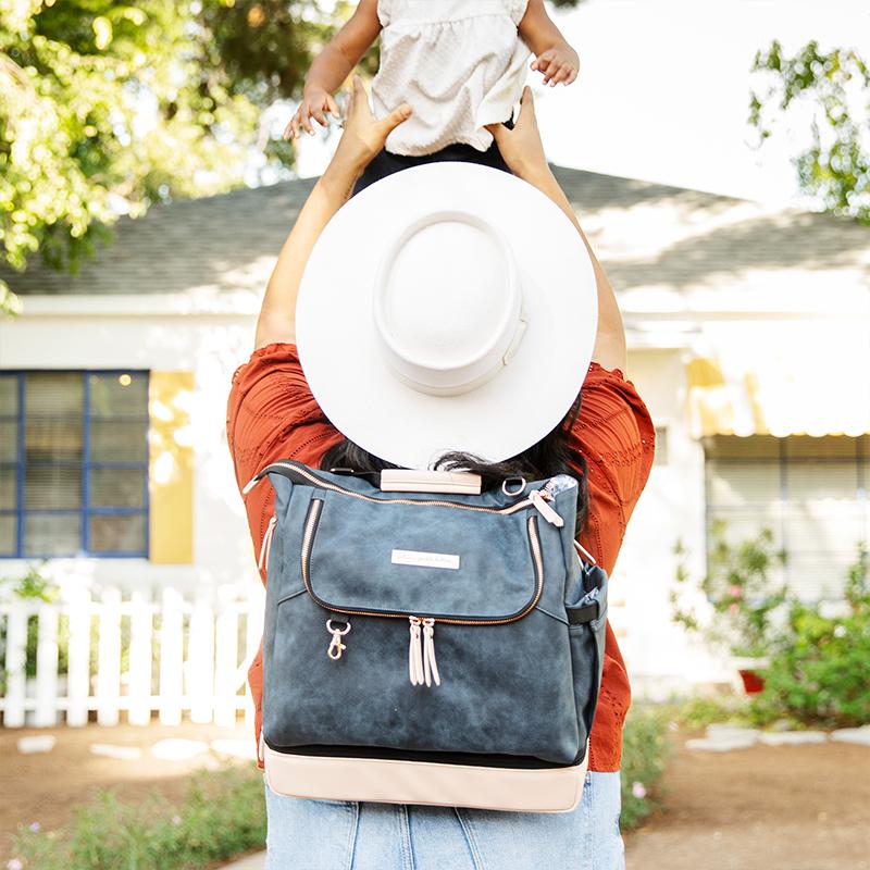 Petunia Pickle Bottom Pivot Backpack - Indigo/Blush | Nappy Bags | Baby ...