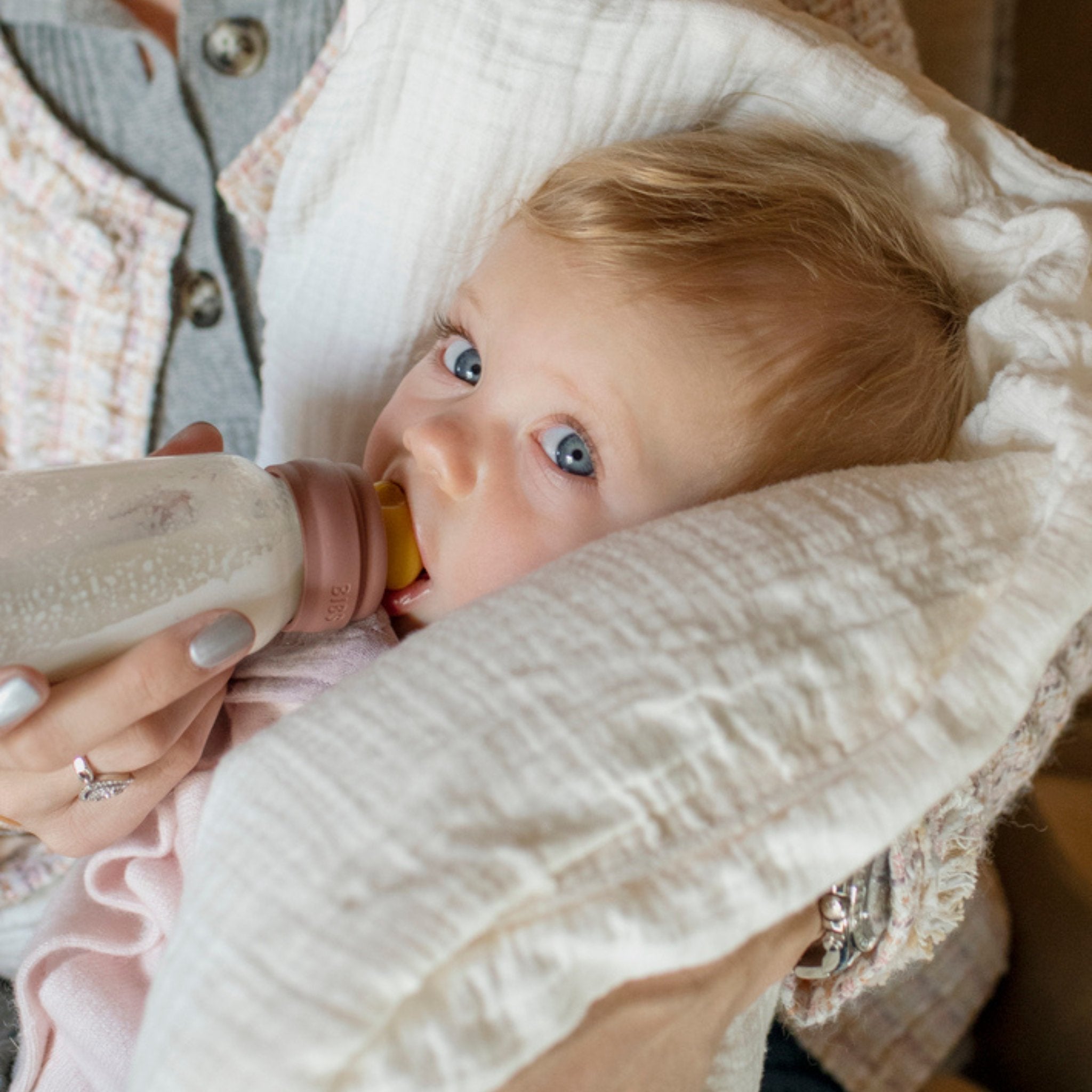 Bibs 110ml Glass Bottle Set Woodchuck Bottles Baby Bunting AU