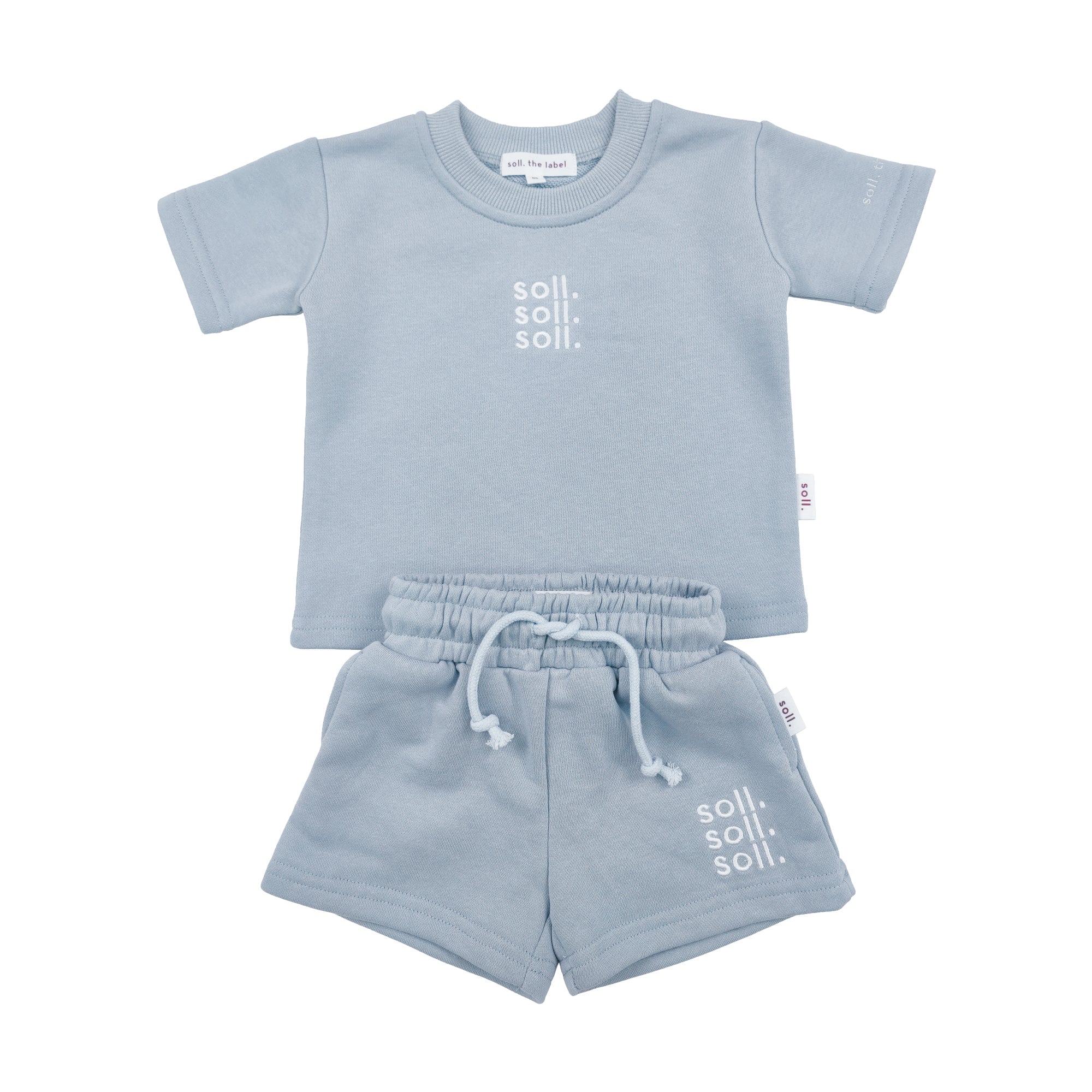 soll. the label Kids French Terry Set - Blue | Co-Ordinated Sets