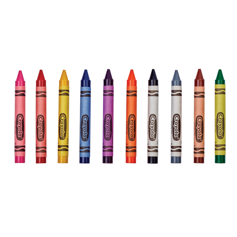 Crayola Kids/Childrens Creative Large School Drawing Art/Craft Crayons ...