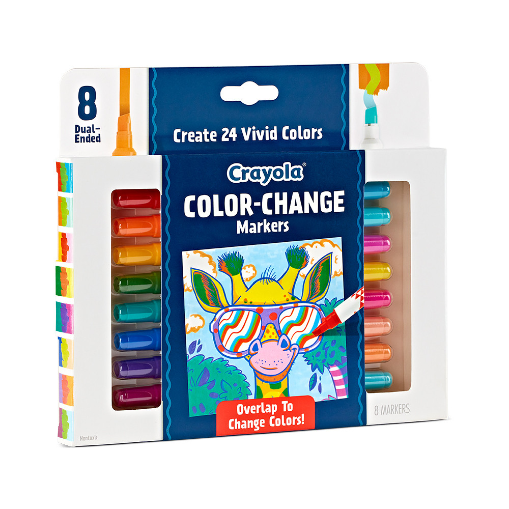 Crayola Kids/Childrens Creative Color Change Colouring Craft Markers ...