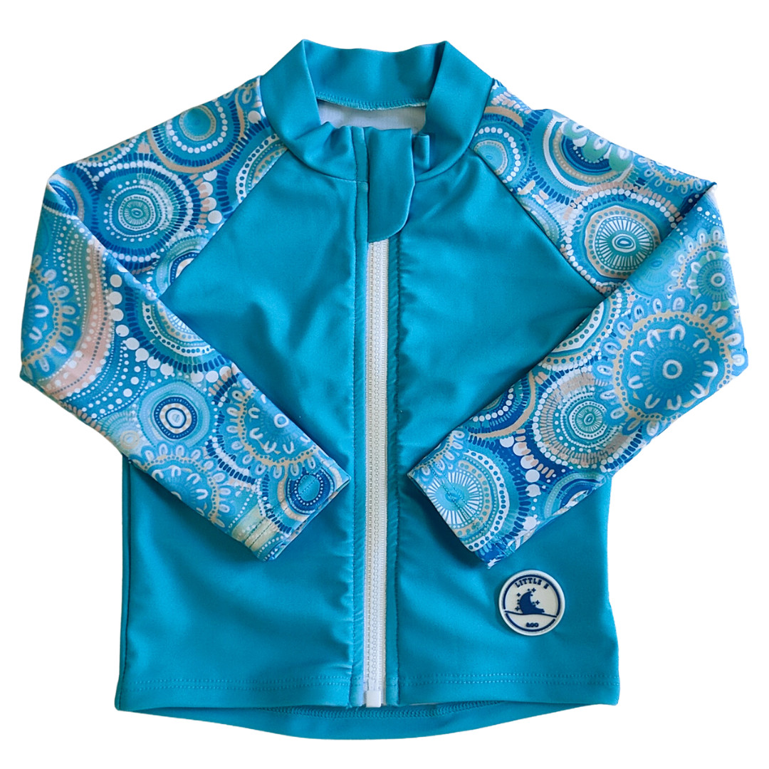 Little E and Co Long Sleeve Rashie Called Home to the Ocean Baby