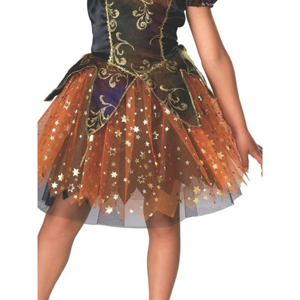 Rubies Elegant Magic Witch Girls Fancy Dress Up Party Costume Size
