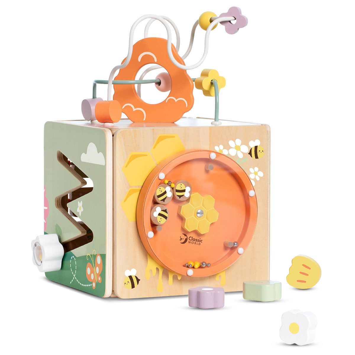 Classic World Activity Cube Honeybee Baby Bunting AU