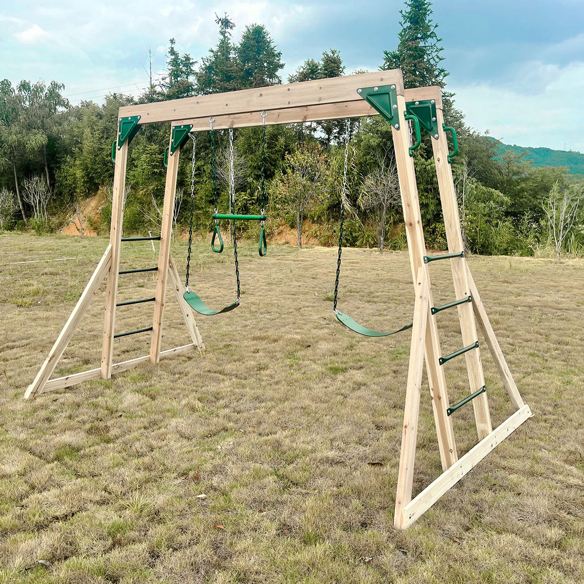 Lifespan Kids Daintree 2 in 1 Monkey Bars & Swing Set Swings Baby