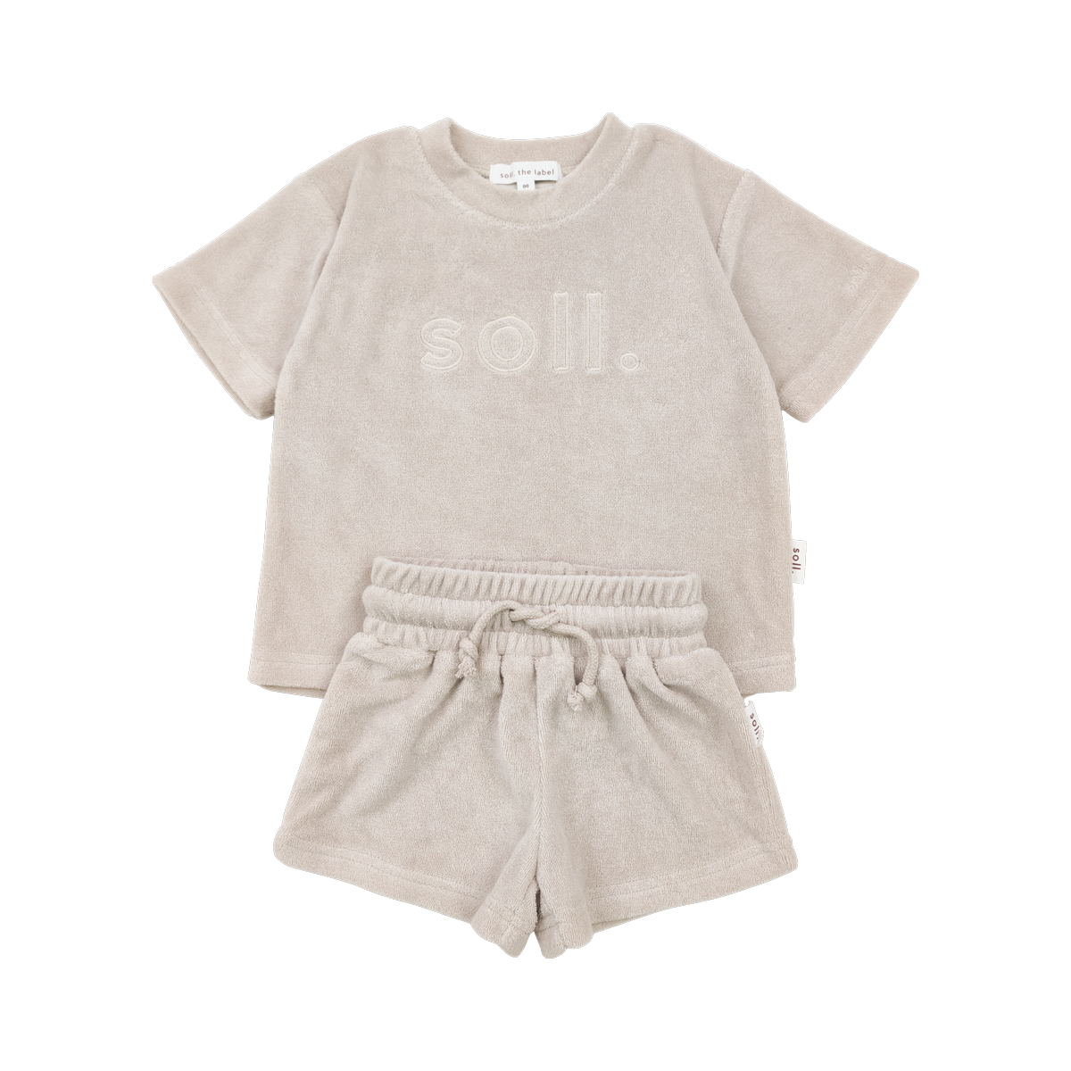 soll. the label Kids Terry Towel Set - Oat | Co-Ordinated Sets | Baby ...