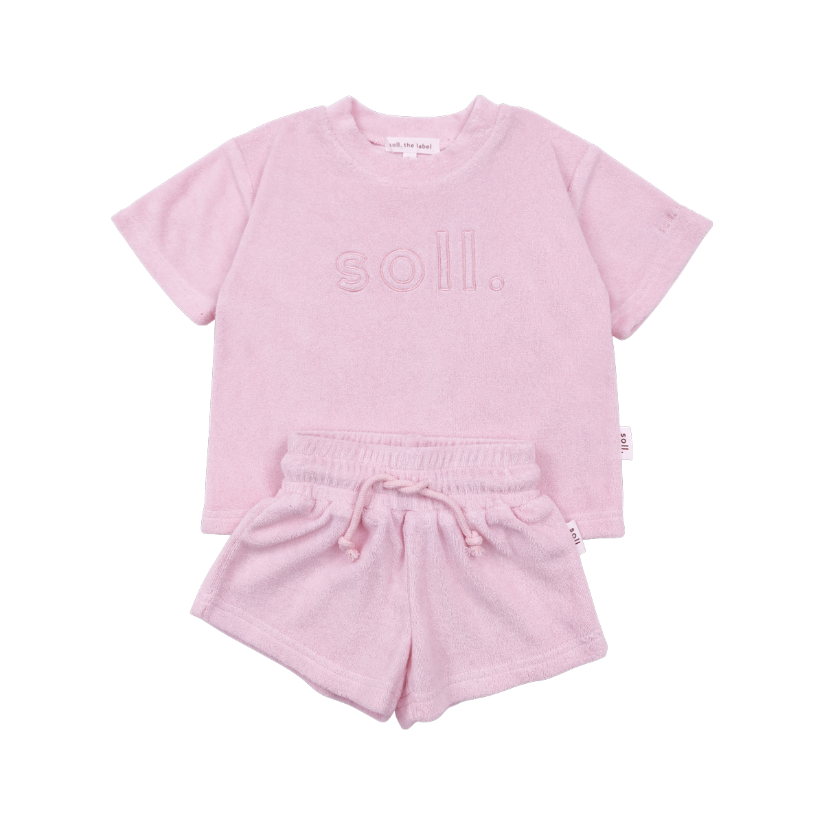 soll. the label Kids Terry Towel Set - Pink | Baby Clothes Sets | Baby ...