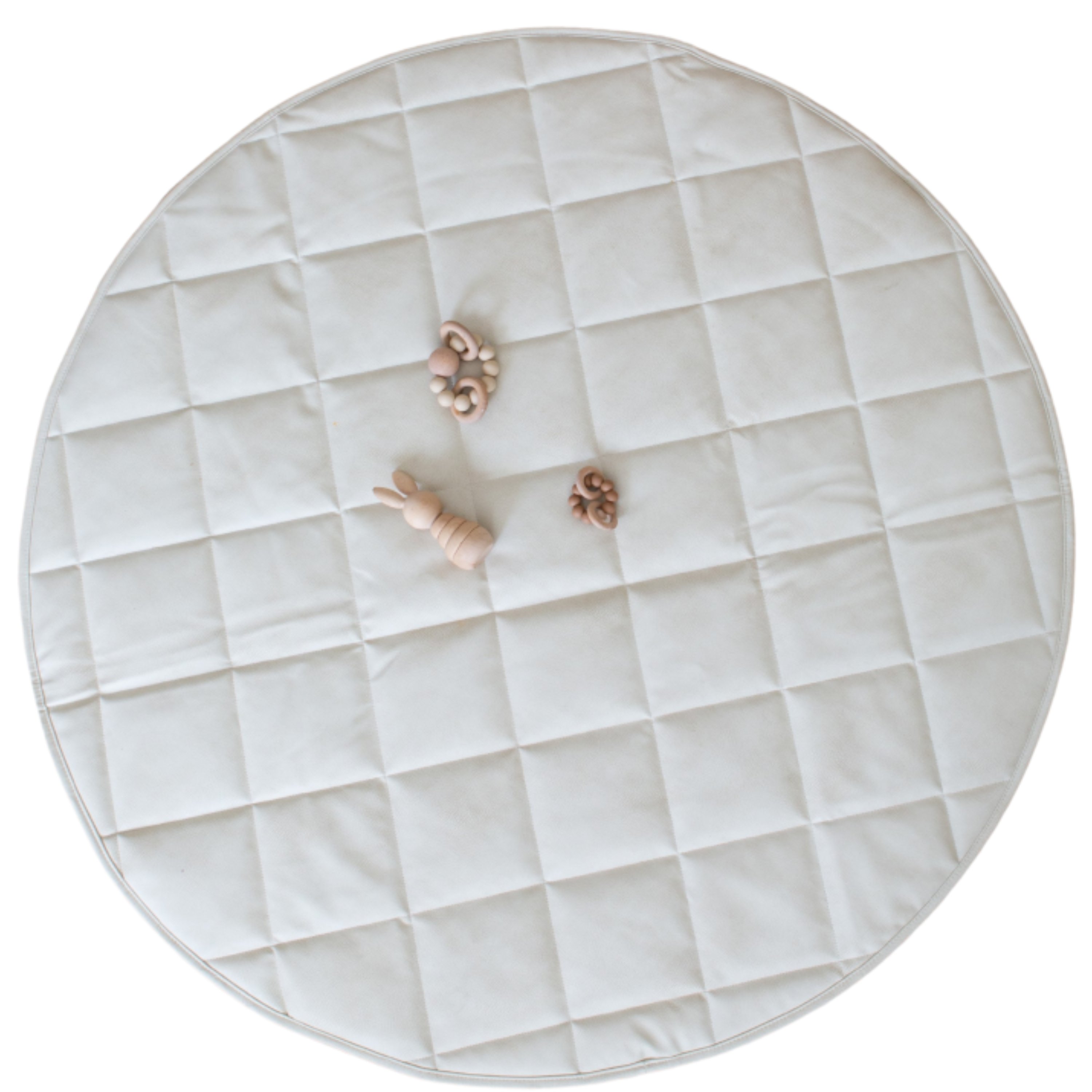 Henlee Quilted Play Mat Ecru Mats Baby Bunting AU