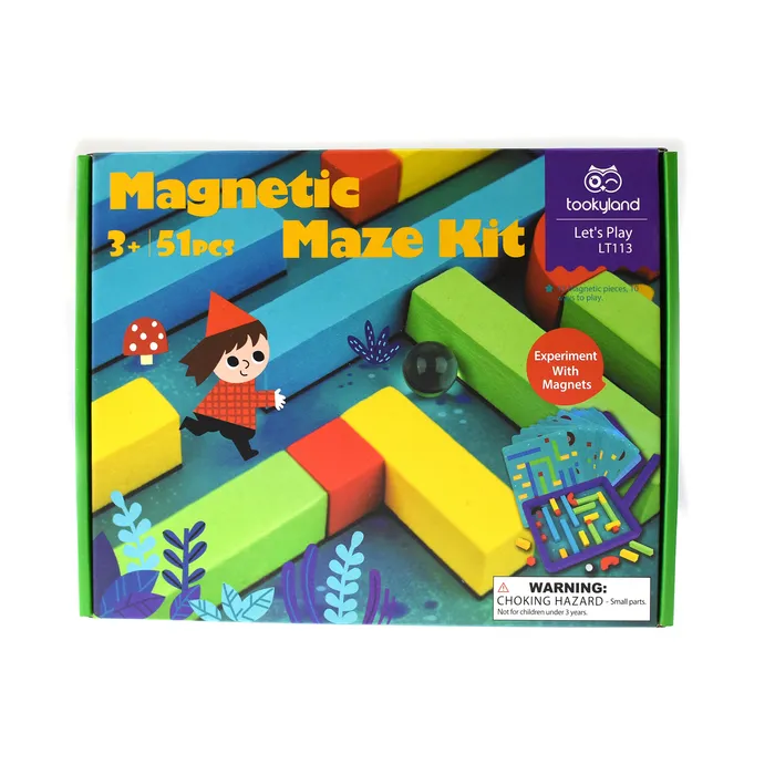 Tookyland Magnetic Maze Kit Puzzle Tabletop Kids Learning Game