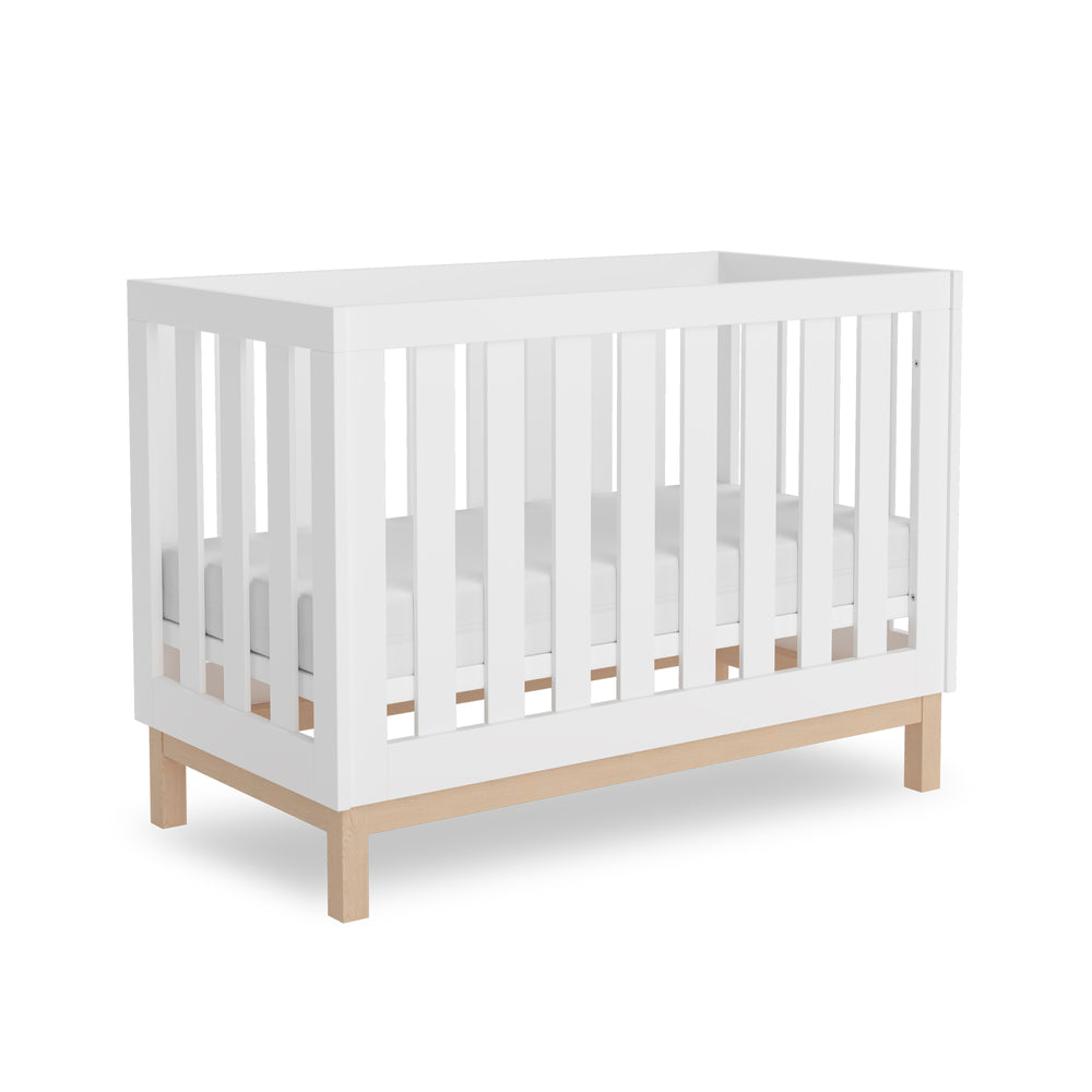 BabyRest Bailey Cot White 120 x 60cm Cots Baby Bunting AU