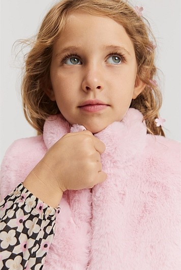 Country Road Reversible Faux Fur Vest Mineral Pink | Kids Coats ...