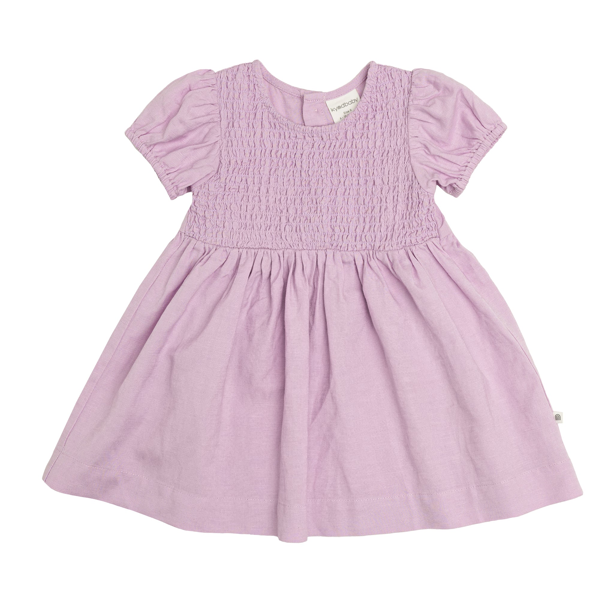 Kynd Baby Short-Sleeve Linen Dress - Orchid | Girls Shirt Dress | Baby ...