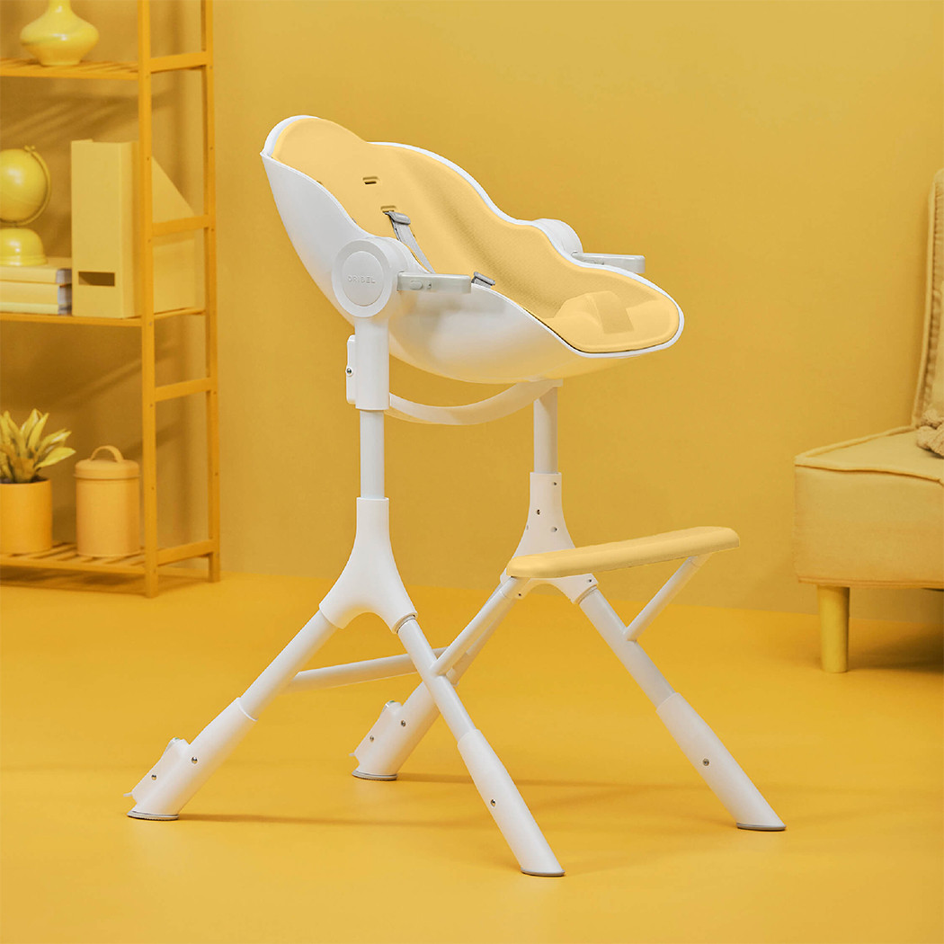 Oribel Cocoon Z Kids High Chair Lemonade Yellow Highchairs Baby