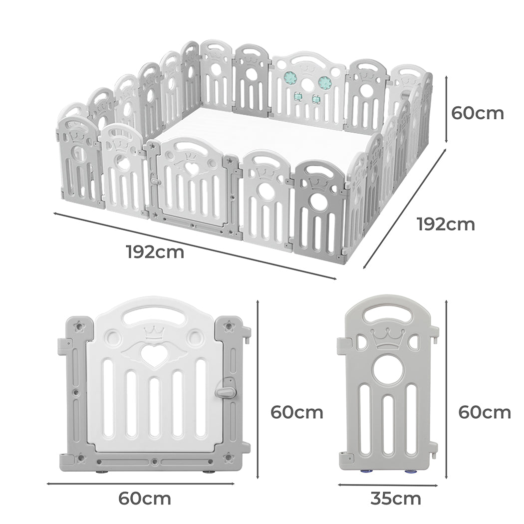 BoPeep Kids Playpen Baby Safety Gate Toddler Fence Child Play Game Toy