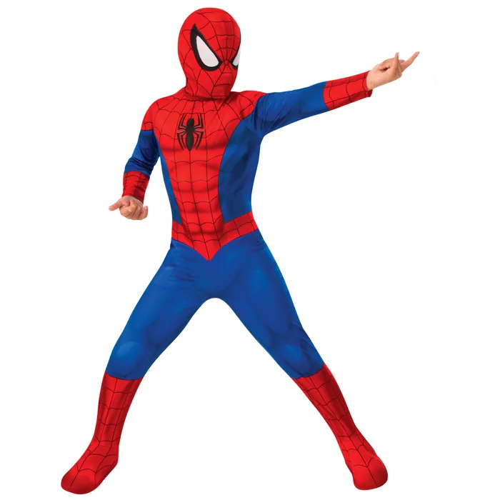 Marvel Boys Spider-Man Classic Costume Superhero Dress Up Jumpsuit