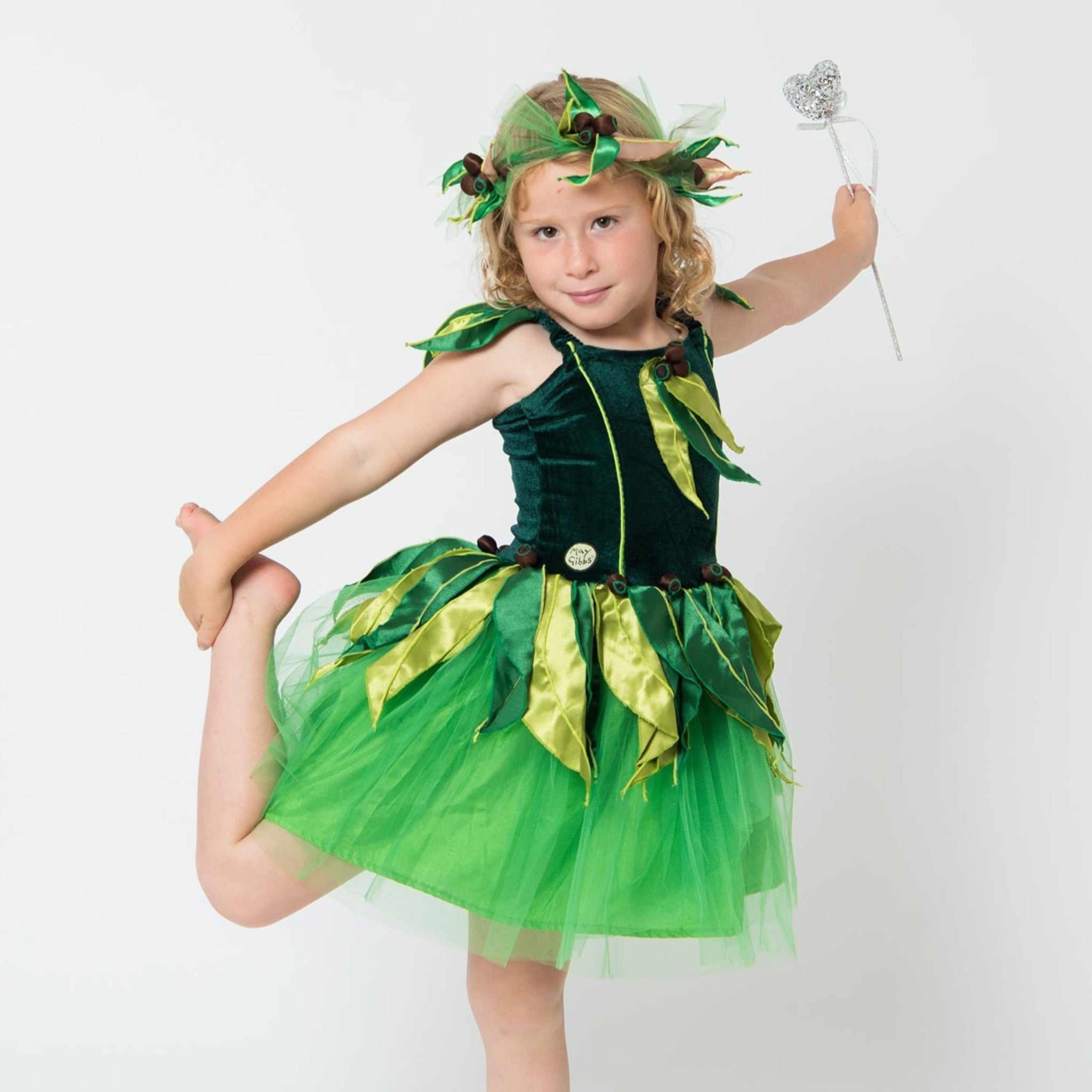 Fairy Girls Gumnut Babies Costume Dress - Green | Costume | Baby Bunting AU