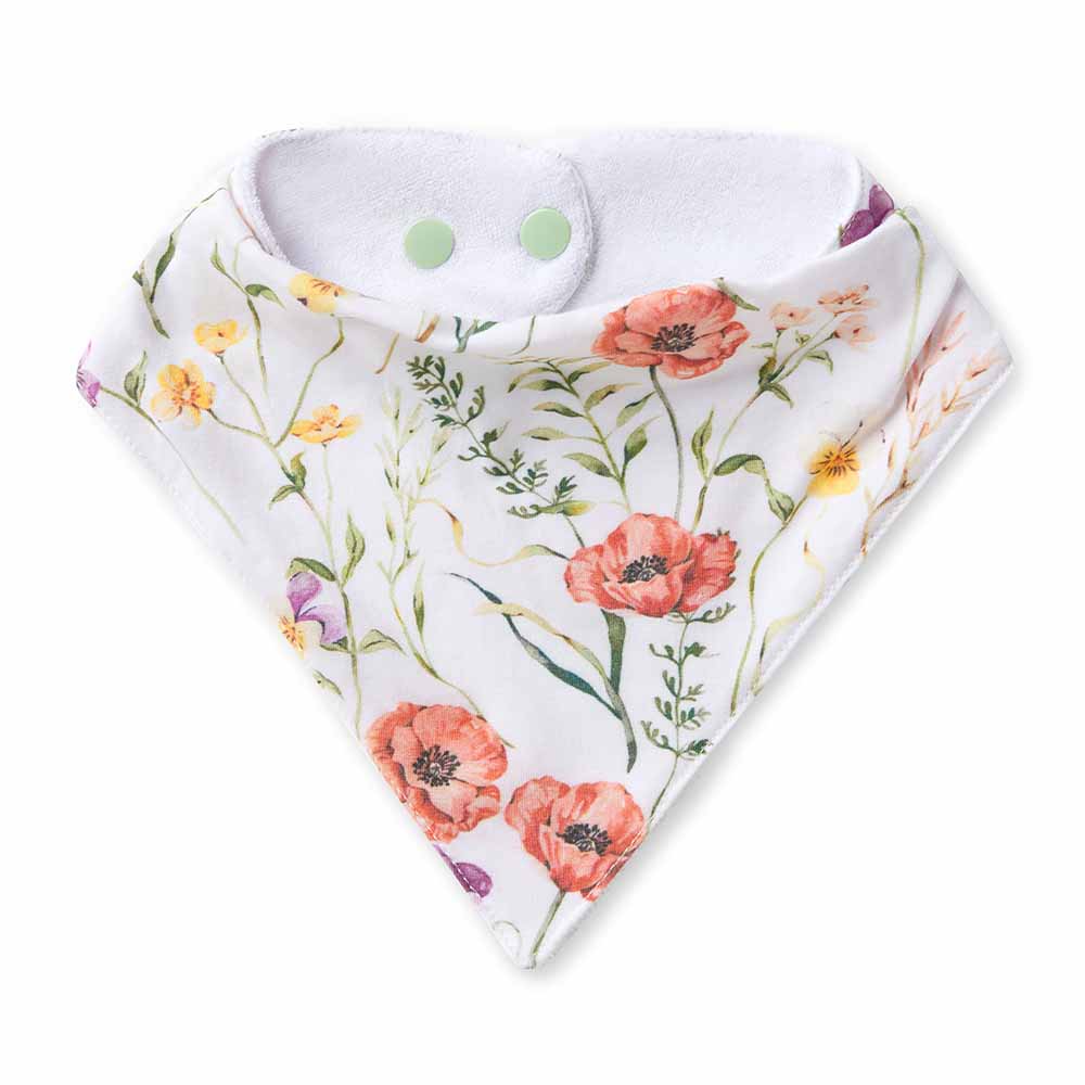 Snuggle Hunny Meadow Organic Dribble Bib | Cloth | Baby Bunting AU