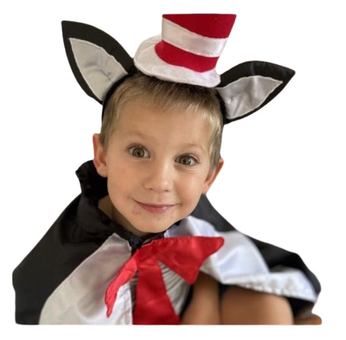 Lets Dress Up Cat In The Hat Cape Hat Costume Baby Bunting AU