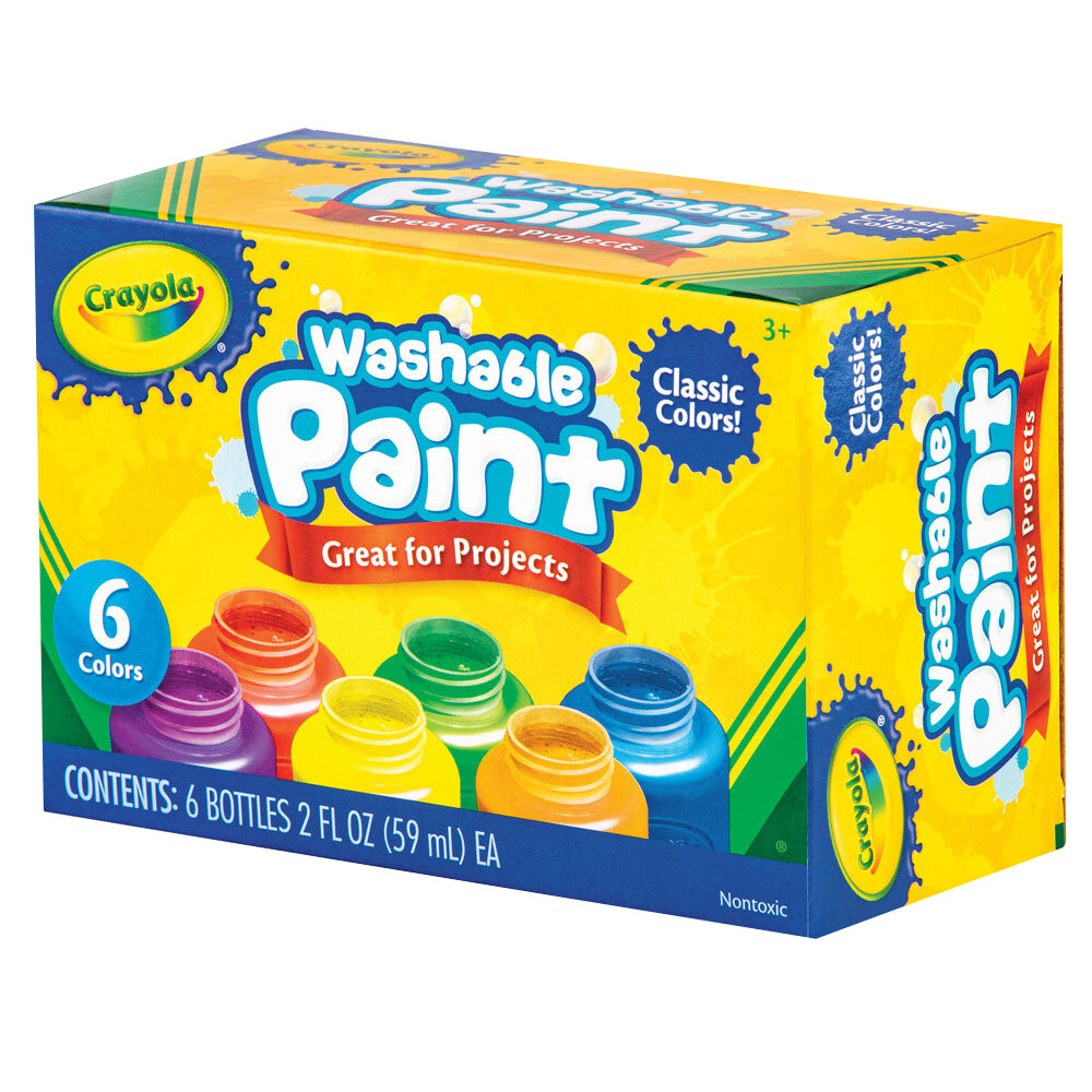 Crayola Washable Non Toxic Paint Water Based Colour Set 12 Pieces Art & Craft Baby Bunting AU