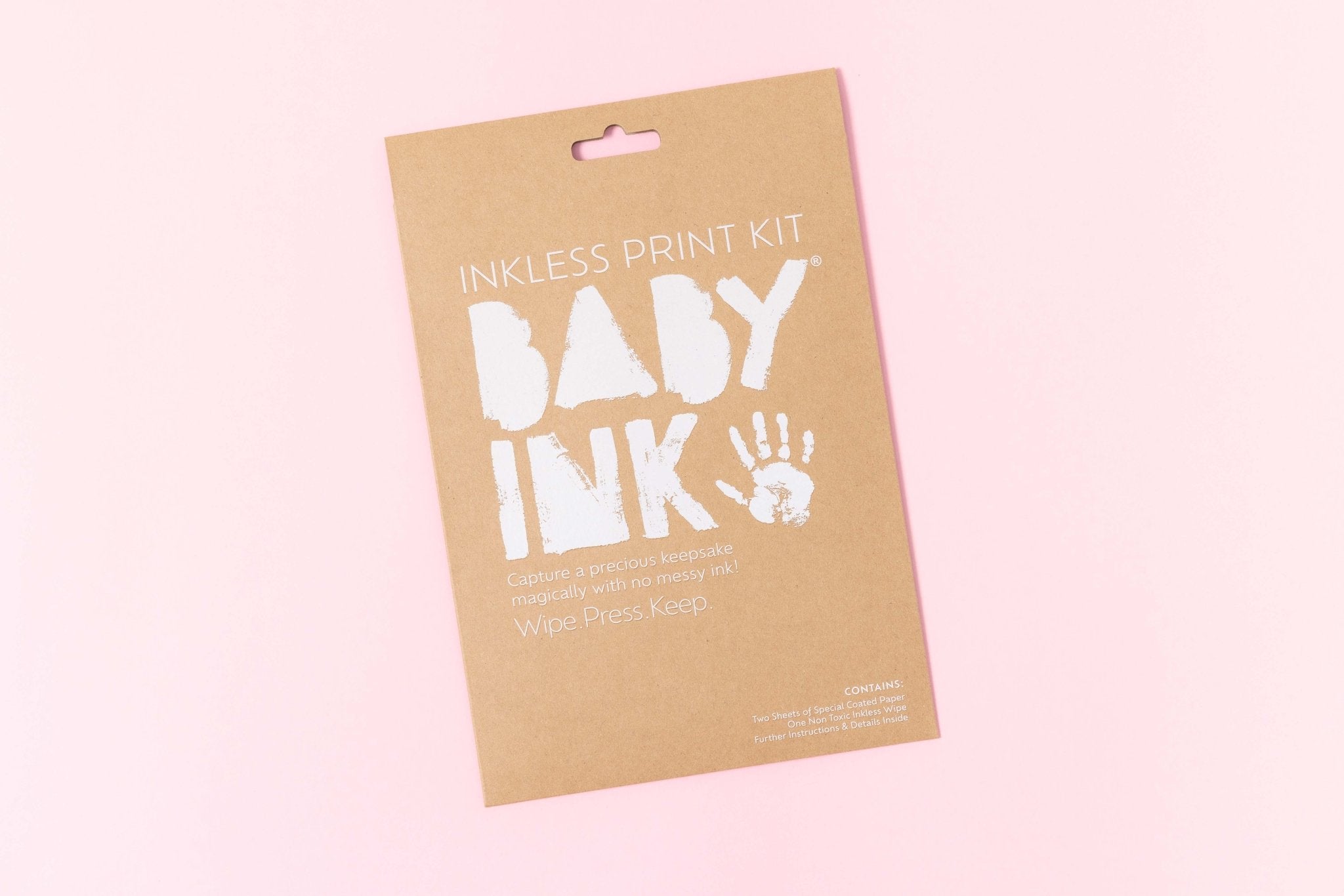 BabyInk Inkless Frame Kit White Keepsake Baby Bunting AU