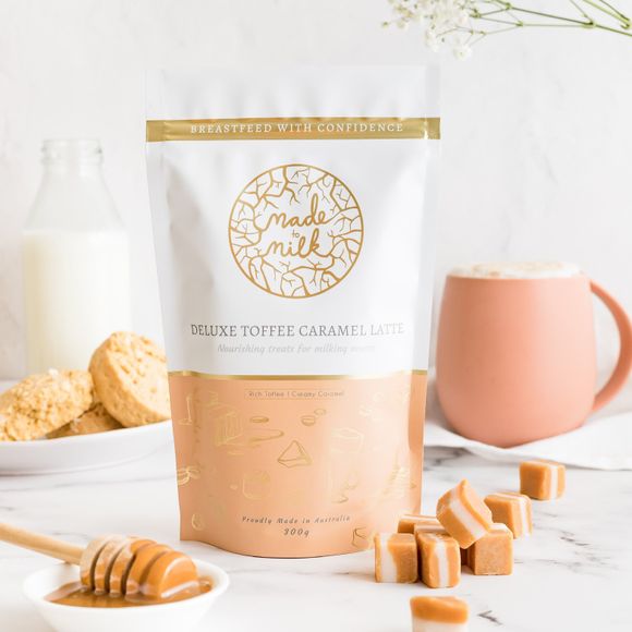 Made to Milk Hot Drink Powders Single Serve Toffee Caramel Latte 20g