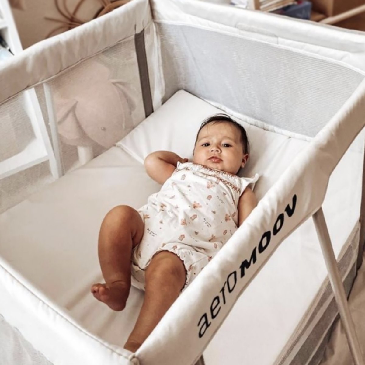 Aeromoov Instant Travel Cot Sand Portacots Baby Bunting AU