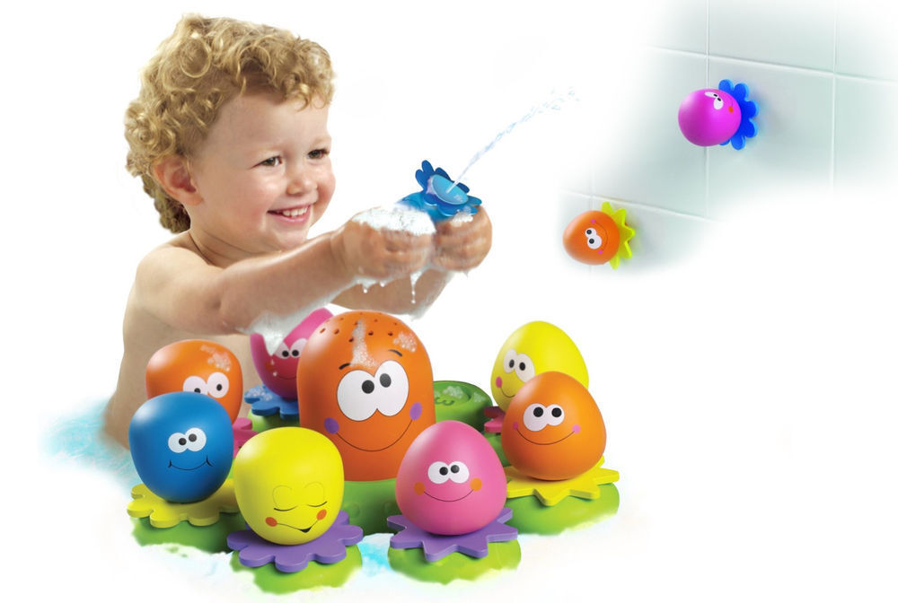 Tomy Baby Kids toddler Octopals Bath time squirt water Activity