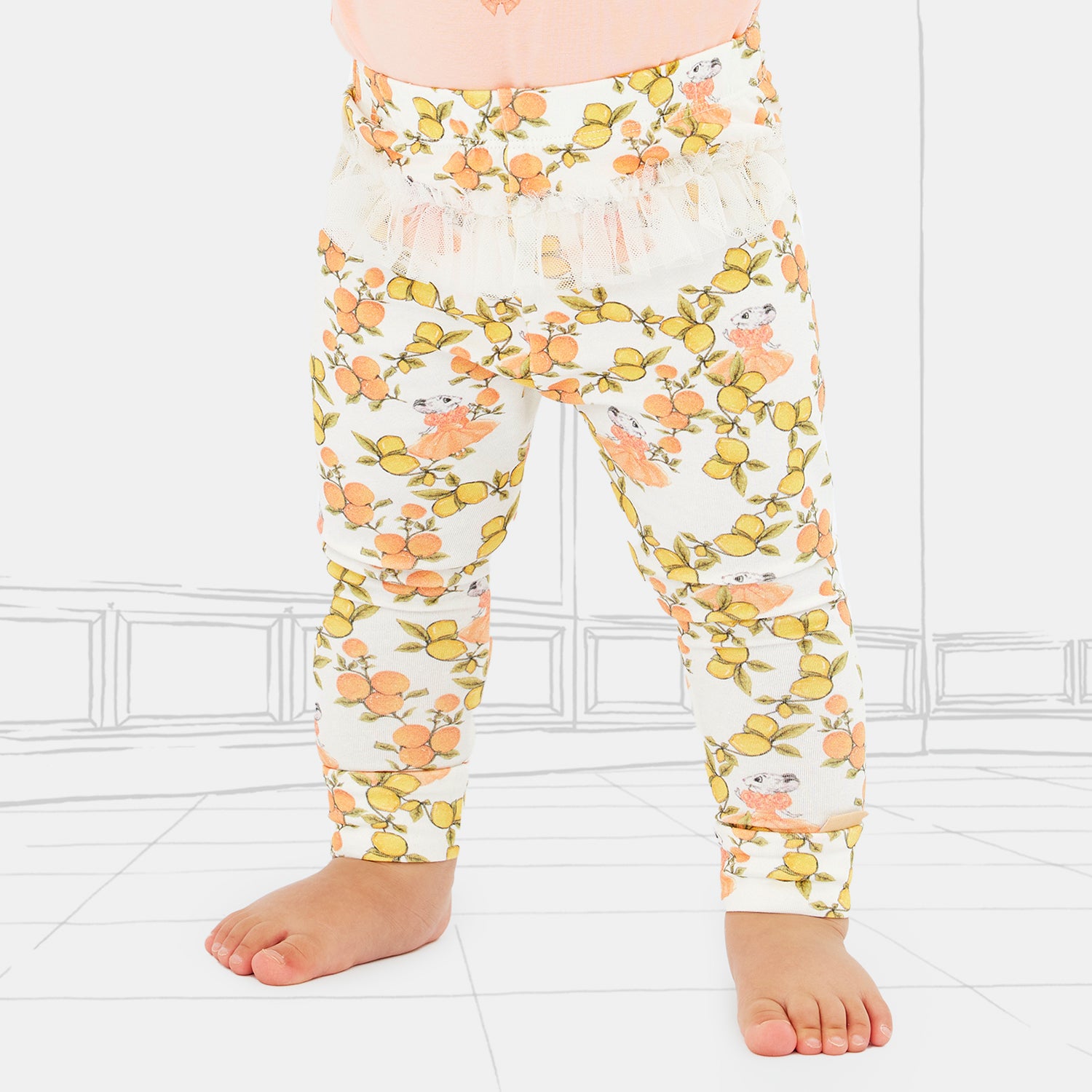 Claris the Mouse Frutta Legging - Frutta | Girls Leggings | Baby Bunting AU