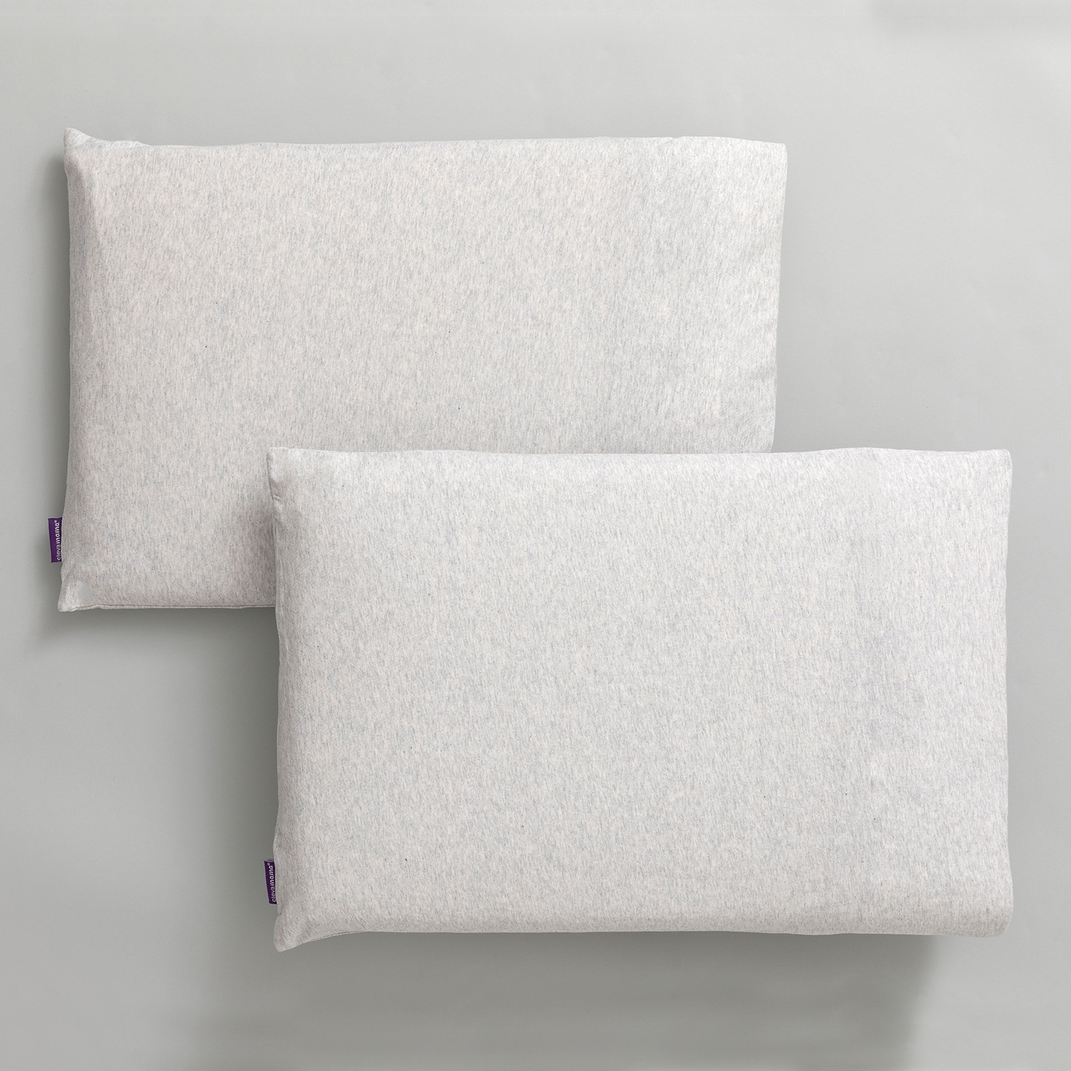 Jersey Cotton Junior Pillow Case - Melange Grey 2 Pieces | Pillow Cases ...