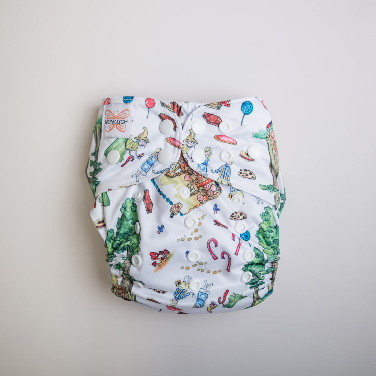 Monarch Classic Reusable Cloth Nappy V1.0, Oh Crumbs!, Snaps