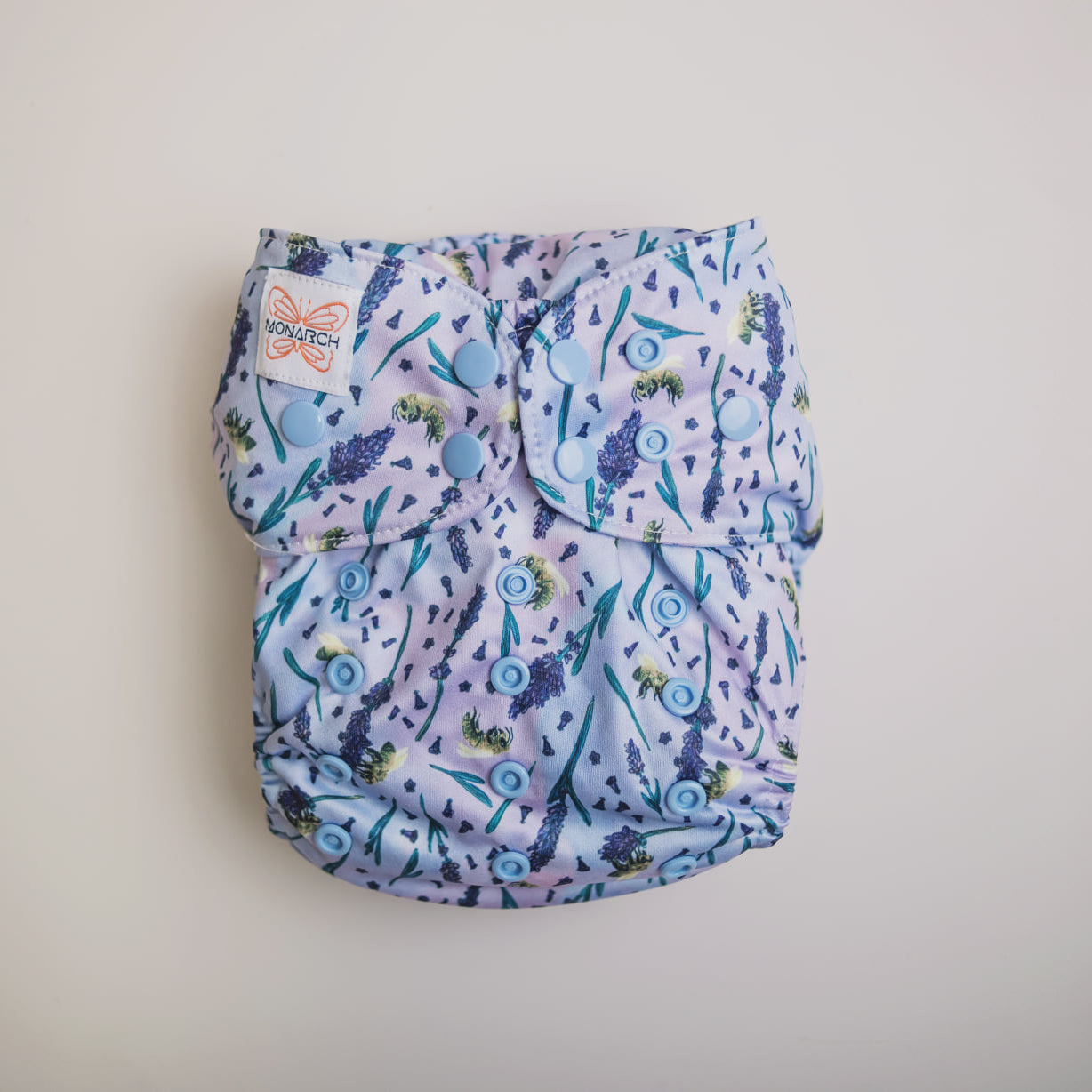 Monarch Classic Reusable Cloth Nappy V1.0, Purple Reign, Snaps