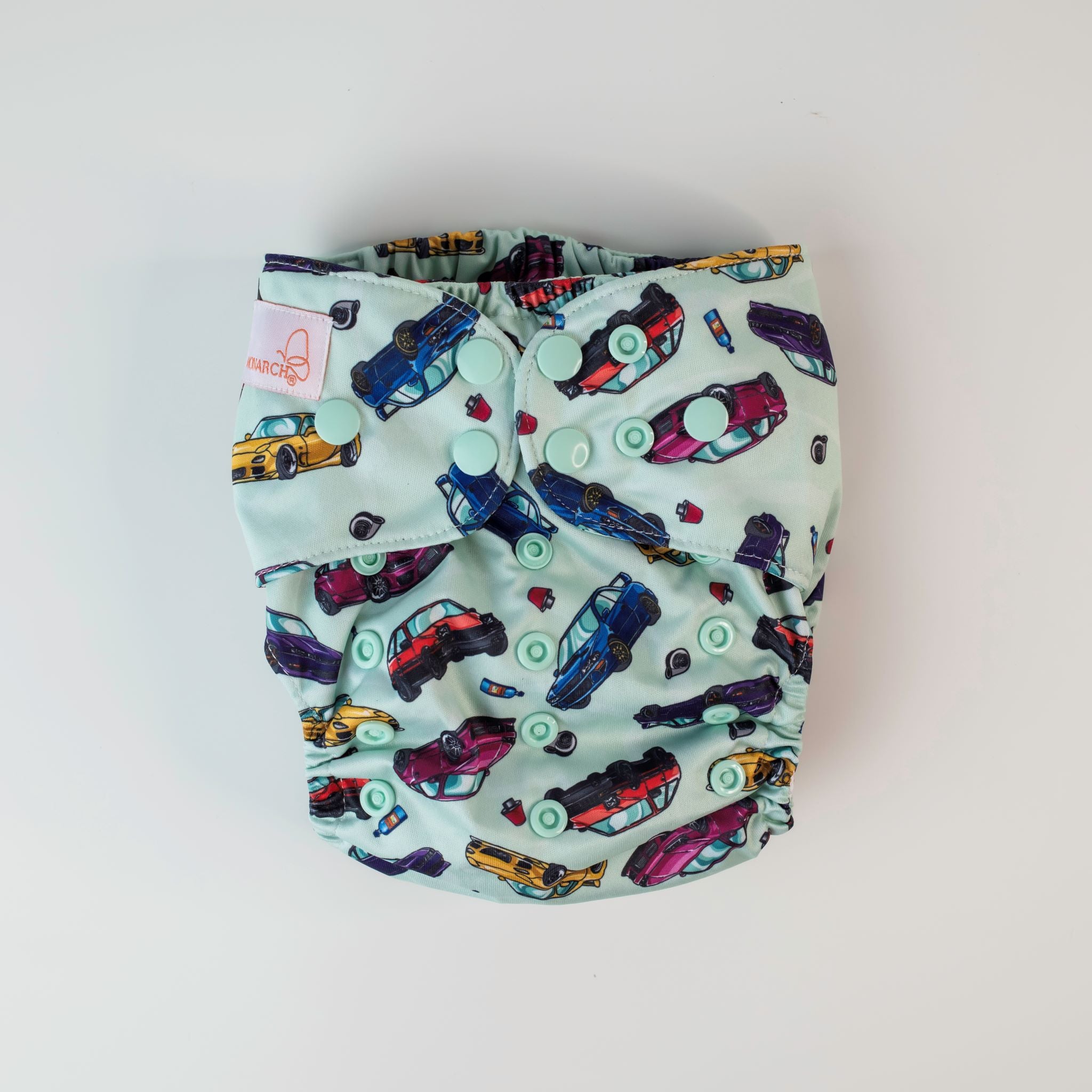 Monarch Classic Reusable Cloth Nappy V2.0, Turbo Charged, Snaps