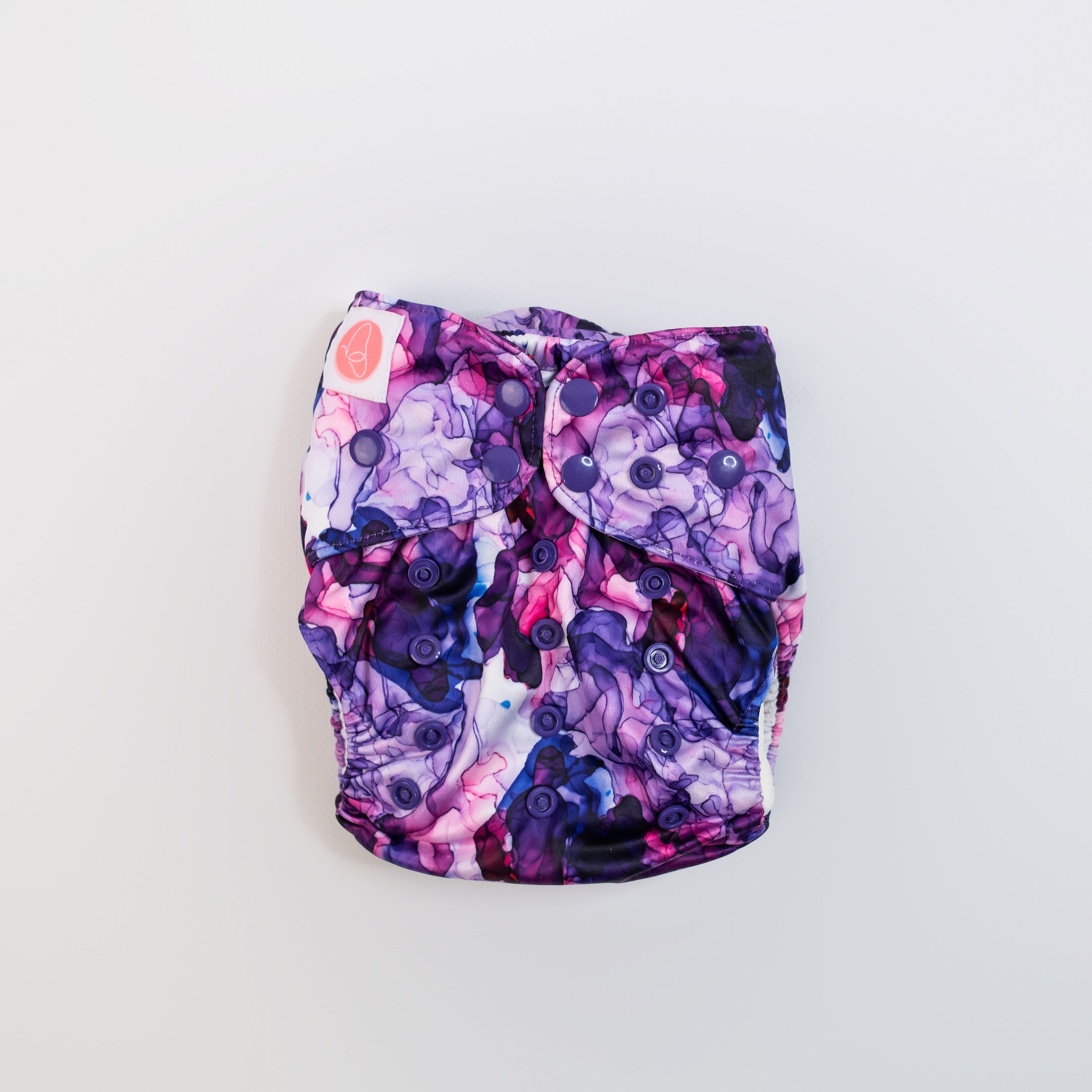 Monarch Classic Reusable Cloth Nappy V2.0, UltraPurple, Snaps
