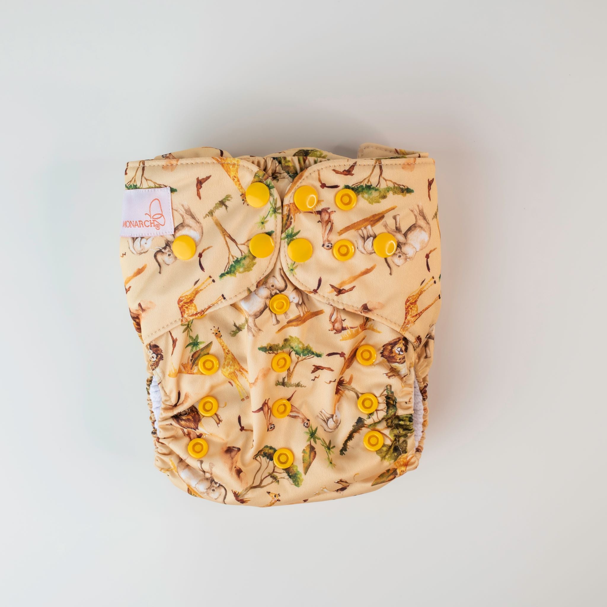 Monarch Classic Reusable Cloth Nappy V2.0, Wild At Heart, Snaps