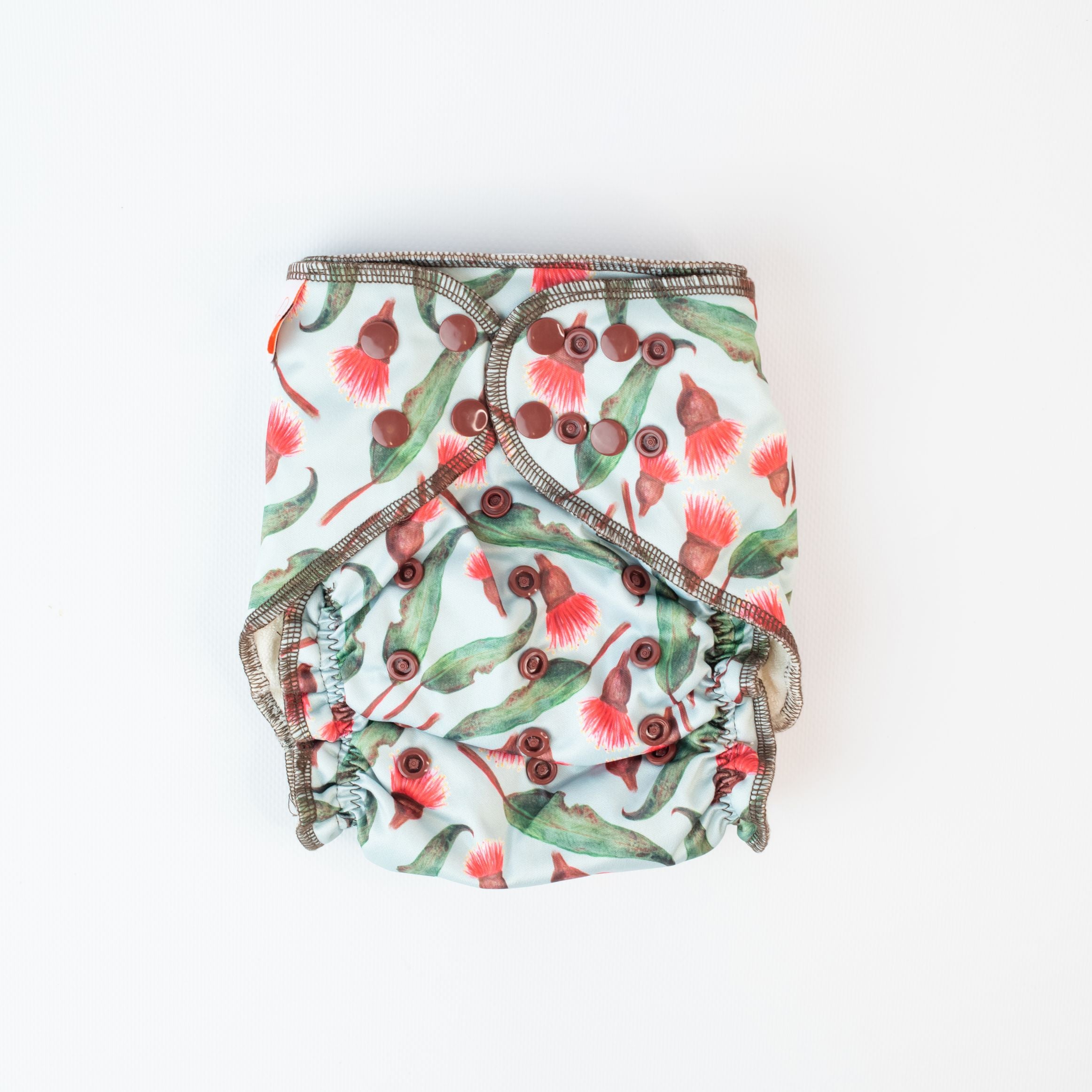 Monarch Hybrid Fitted Nappy Cover V2.0, Native Gum, Snaps
